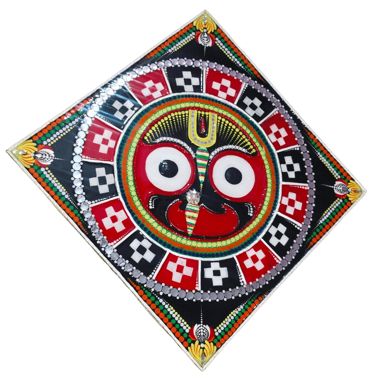 odisha jagannath handmade wall painting jagannath ji decorative wall art with resin finish