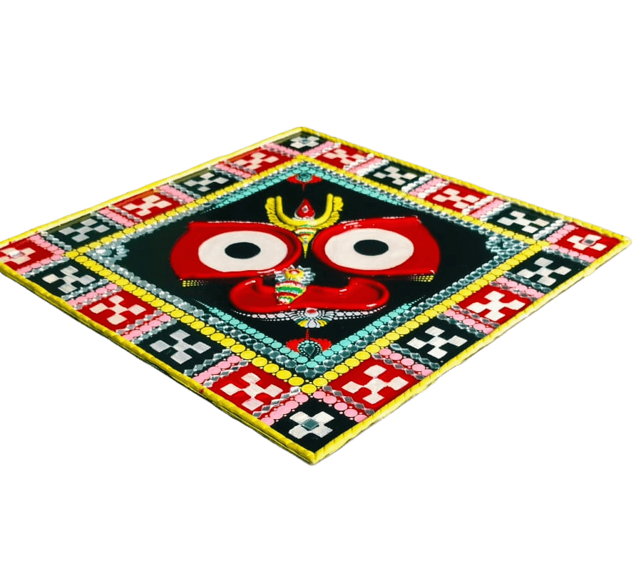 jagannath lipan art handmade wall decoration odisha jagannath craft wall painting