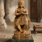 khondalite stone nartaki statue handmade devadasi sculpture temple dancer stone statue traditional indian dancer statue khondalite stone handcrafted nartaki statue for home decor heritage temple art sculpture india