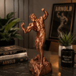 arnold schwarzenegger 3d printed muscle statue 8 inch bodybuilding decor sculpture premium fitness statue for gym decor