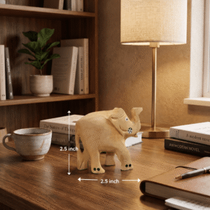 small wooden elephant for office desk handmade elephant decor for home traditional wooden elephant figurine vastu elephant wooden showpiece
