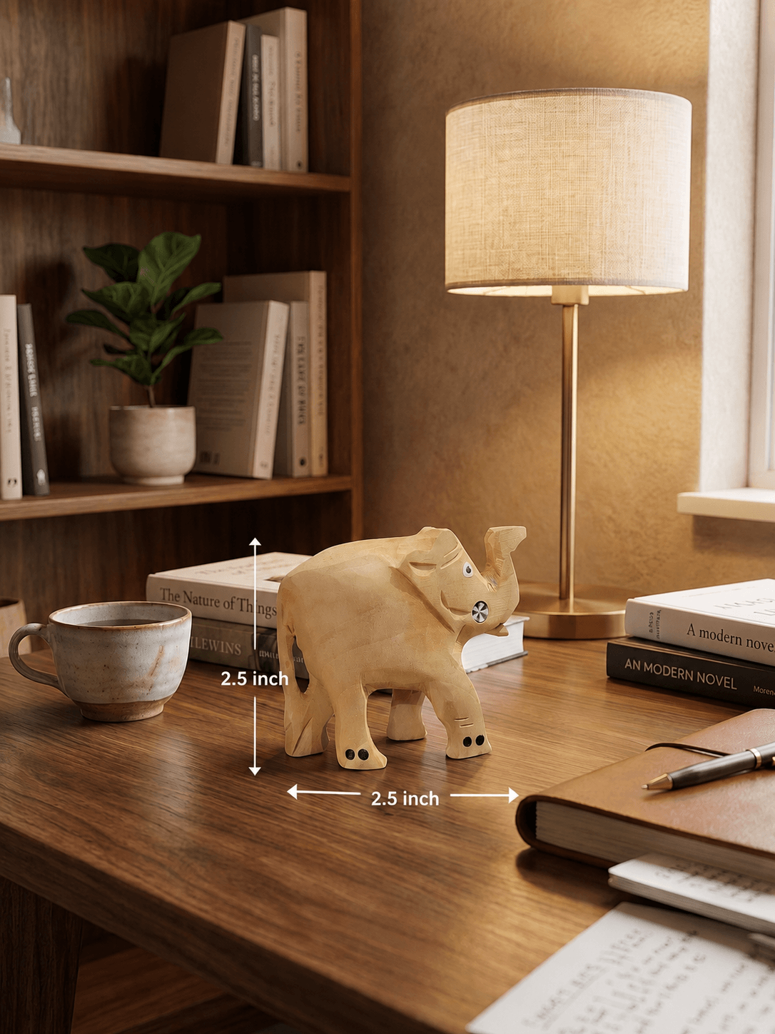 small wooden elephant for office desk handmade elephant decor for home traditional wooden elephant figurine vastu elephant wooden showpiece