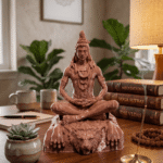 meditating lord shiva 3d printed statue mahadev meditation sculpture for home decor spiritual shiva murti for meditation room 6.5 inch lord shiva decorative statue