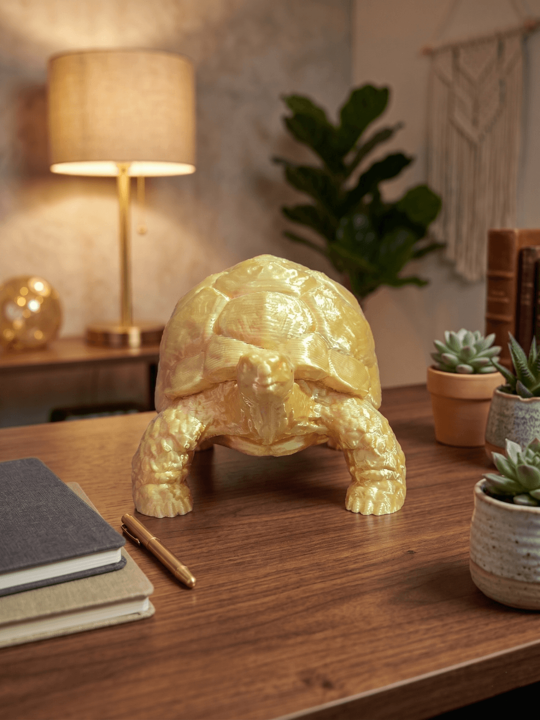 feng shui turtle statue for positive energy luxury gold turtle sculpture for home decor vastu turtle idol for financial growth 5 inch golden tortoise decorative statue