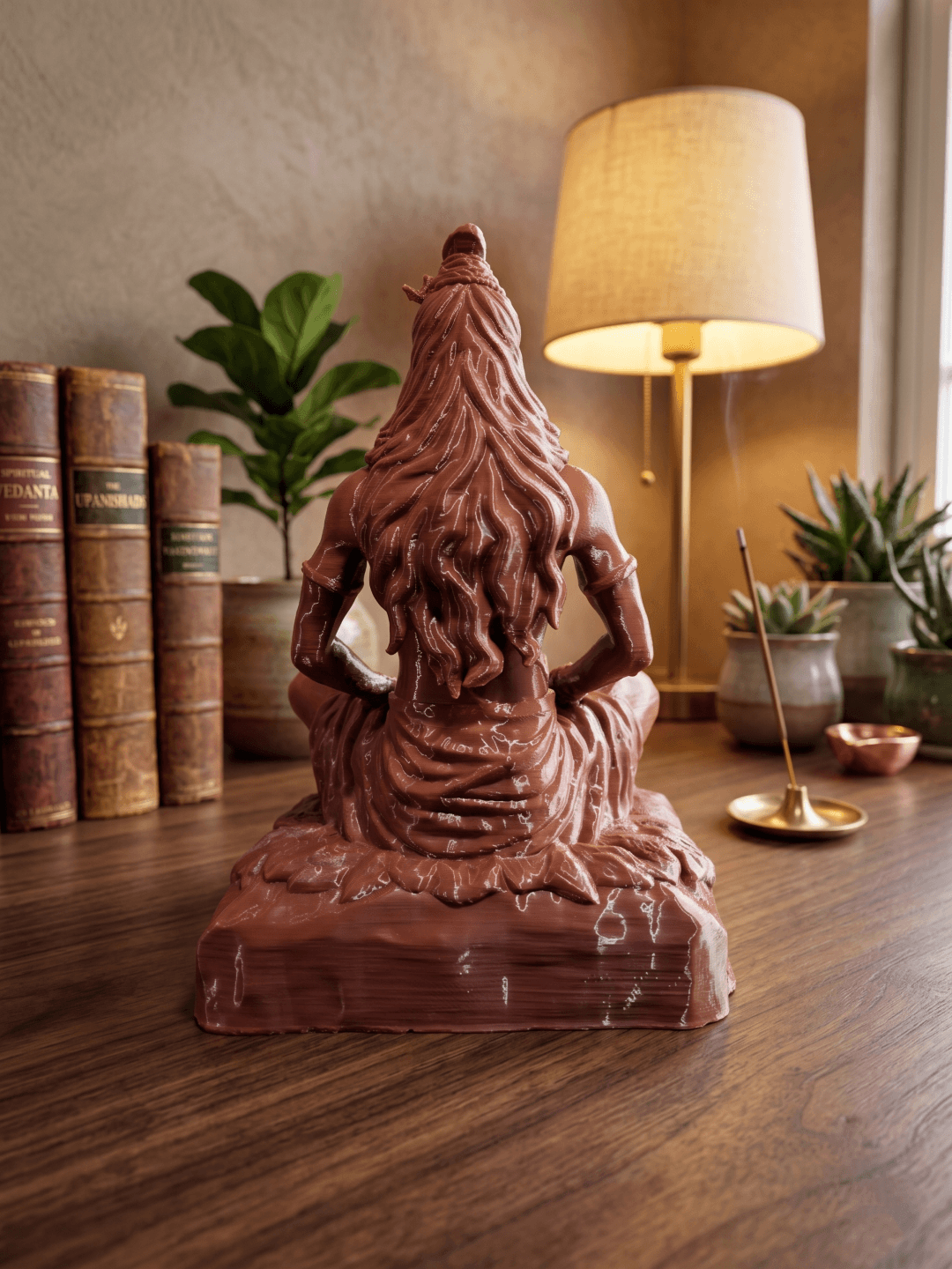 peaceful shiva statue for yoga space modern mahadev sculpture spiritual decor artistic lord shiva murti for office desk premium meditation shiva figurine for interiors